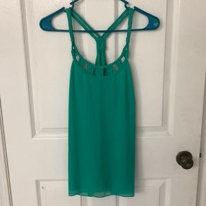 Green tank top
